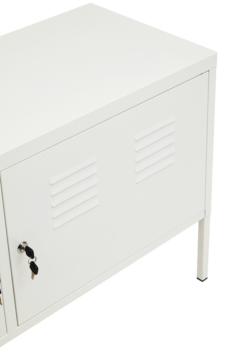 Two Door White Locker Cabinet | Academy
