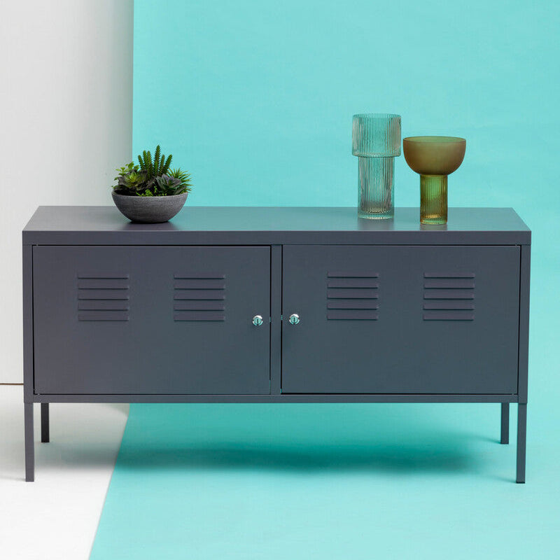 Two Door Grey Locker Cabinet | Academy