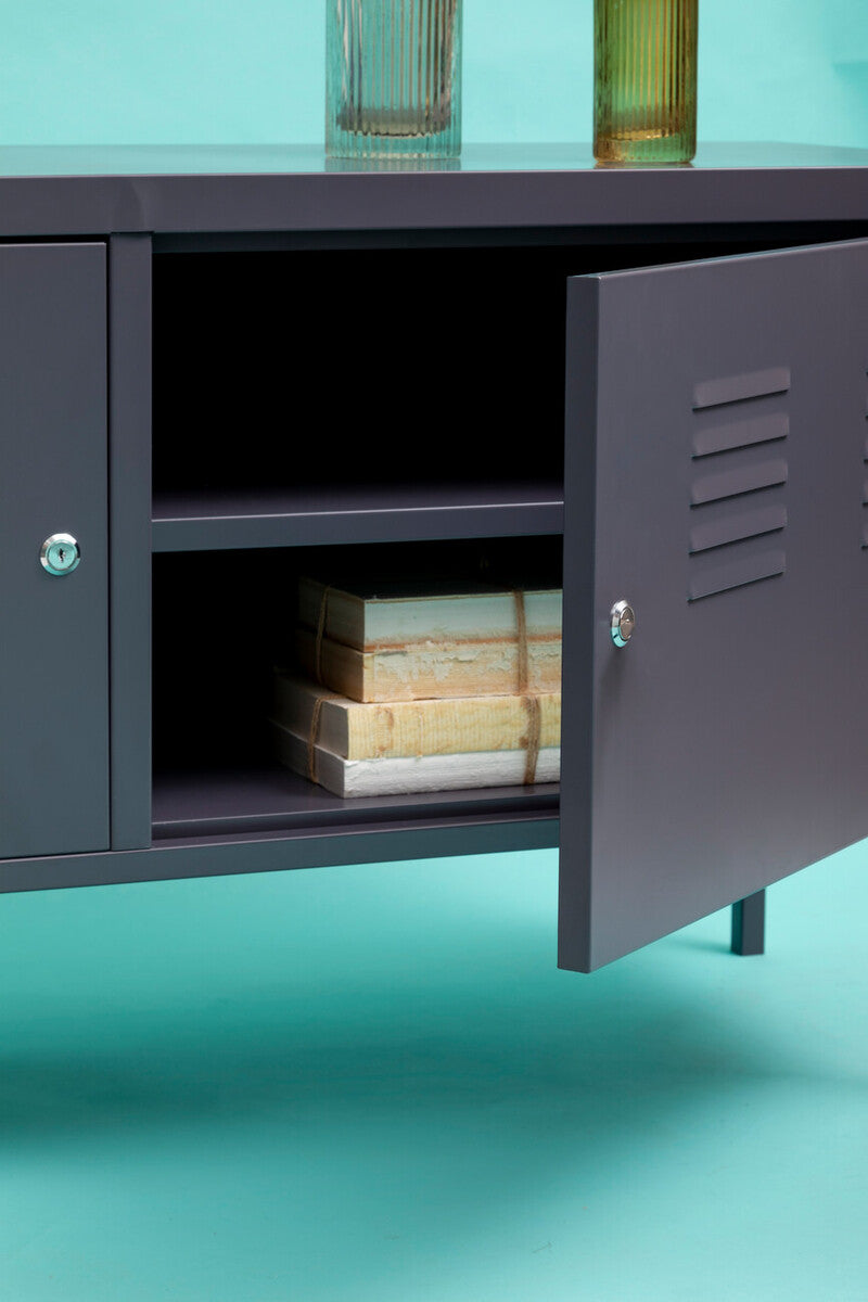 Two Door Grey Locker Cabinet | Academy