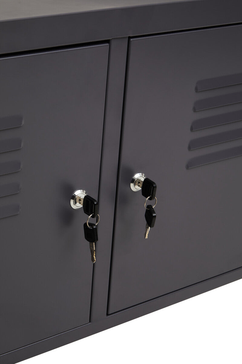 Two Door Grey Locker Cabinet | Academy
