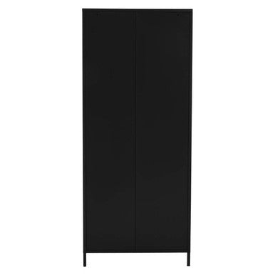 Black Two Door Locker Style Wardrobe | Academy