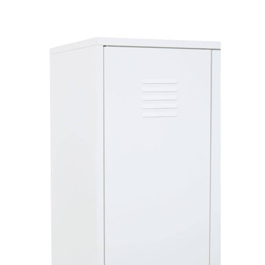 White Two Door Locker Style Wardrobe | Academy