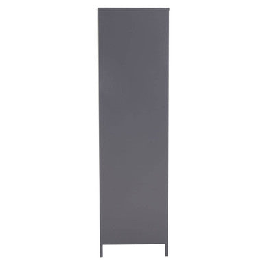 Grey Two Door Locker Style Wardrobe | Academy