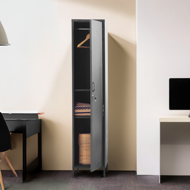 Grey Tall One Door Locker | Academy
