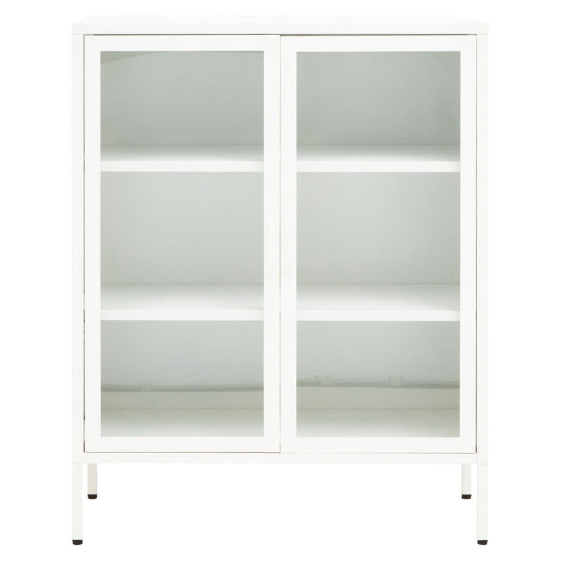 Two Door White Metal Cabinet | Acier
