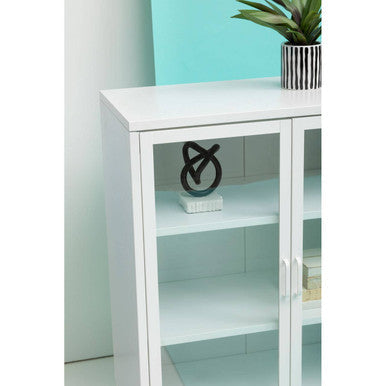Two Door White Metal Cabinet | Acier