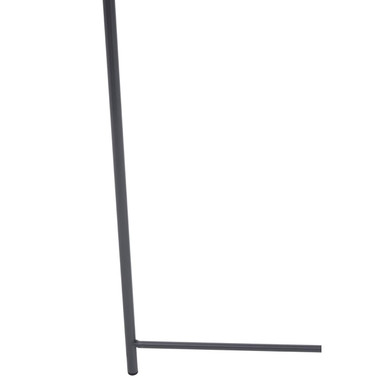 Grey Powder Coated Metal Round Side Table with Intersecting Cross Base, Acero | Acero