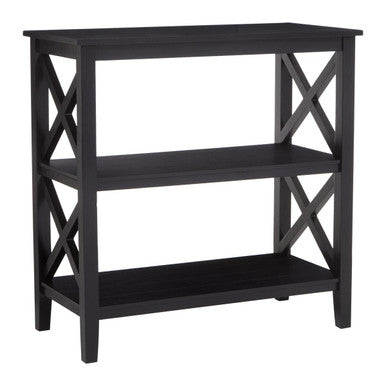 Two Shelf Black Bookcase | Heritage