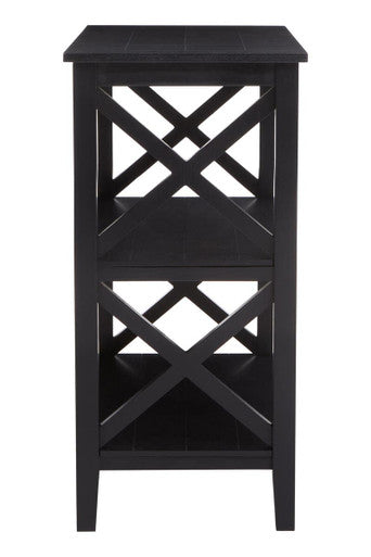 Two Shelf Black Bookcase | Heritage