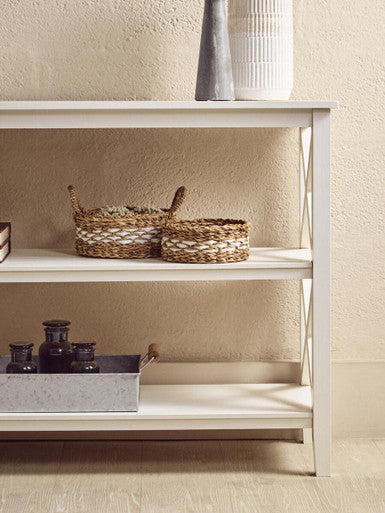 Two Shelf Large White Bookcase | Heritage