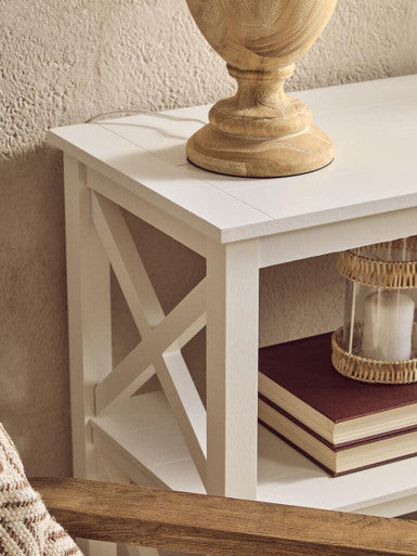 Two Shelf Large White Bookcase | Heritage
