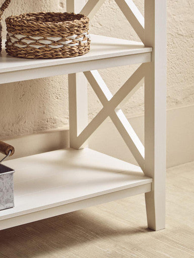 Two Shelf Large White Bookcase | Heritage