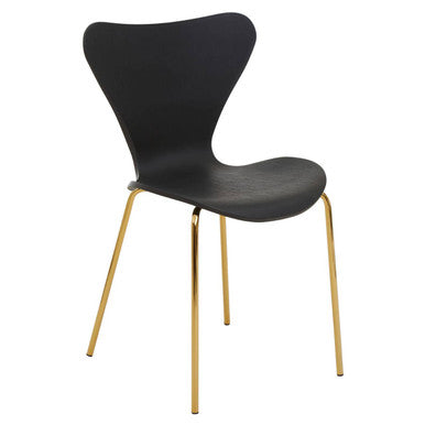 Dining Chair with Black Seat | Laila