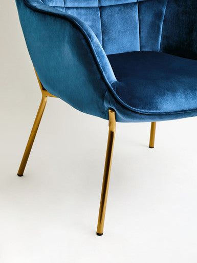 Blue Velvet Chair | Stockholm