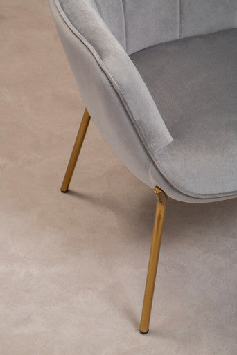 Grey Velvet Chair | Stockholm