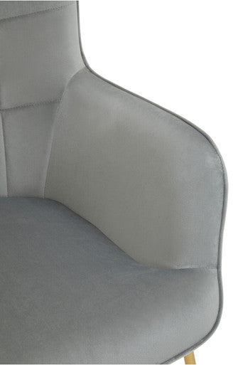Grey Velvet Chair | Stockholm