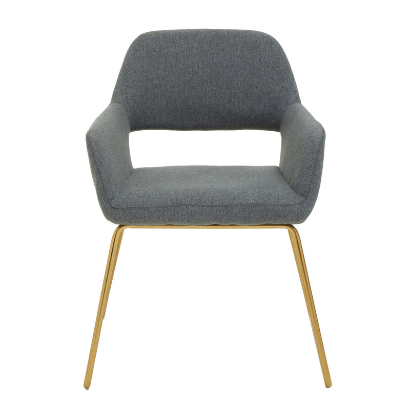 Grey and Gold Dining Chair | Stockholm