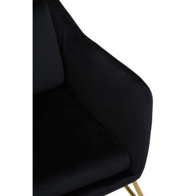 Black Velvet Armchair | Stockholm
