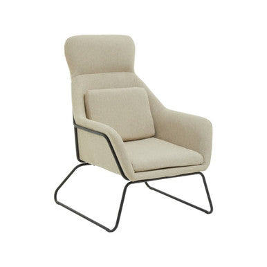 Natural Chair with Black Metal Frame | Stockholm