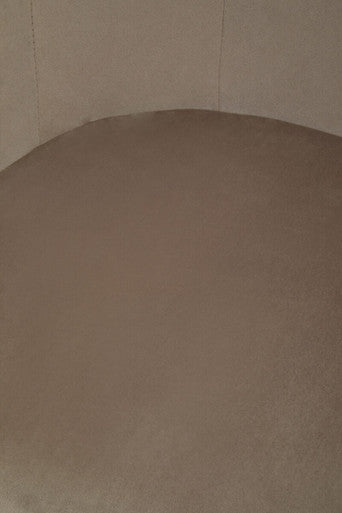 Mink Velvet Curved Accent Chair | Stockholm