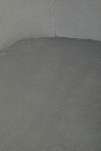 Grey Velvet Curved Accent Chair | Stockholm