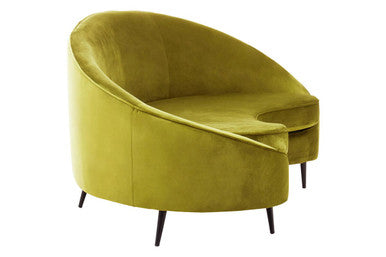 3 Seater Olive Velvet Sofa | Hasina