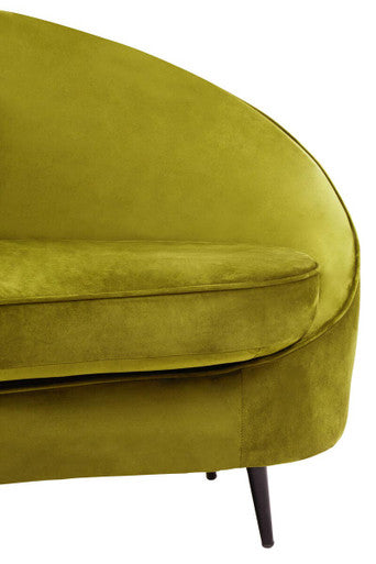 3 Seater Olive Velvet Sofa | Hasina