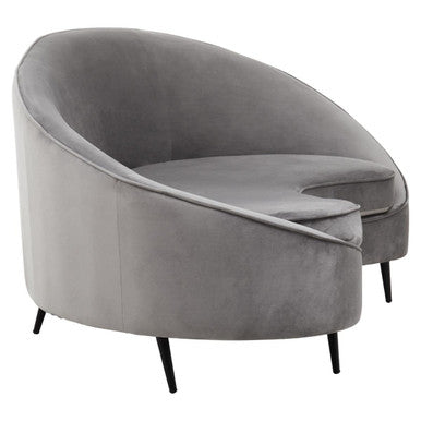3 Seater Grey Velvet Sofa | Hasina