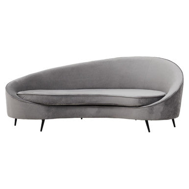 3 Seater Grey Velvet Sofa | Hasina