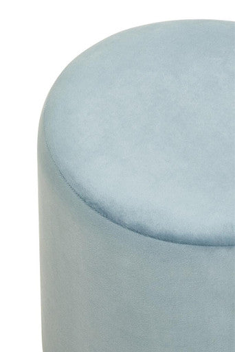 Blue Velvet Pouffe | Haley