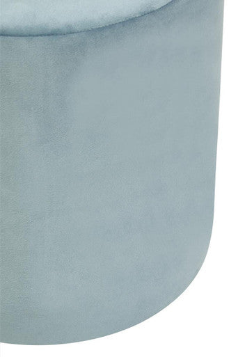 Blue Velvet Pouffe | Haley