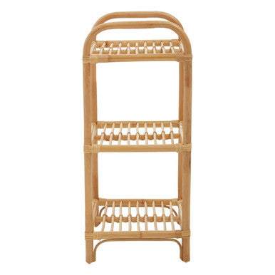 3 Tier Natural Rattan Shelf Unit | Mataram