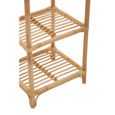 3 Tier Natural Rattan Shelf Unit | Mataram