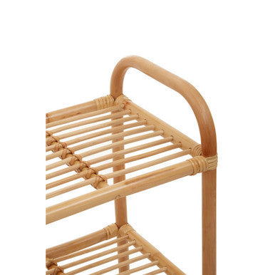 3 Tier Natural Rattan Shelf Unit | Mataram