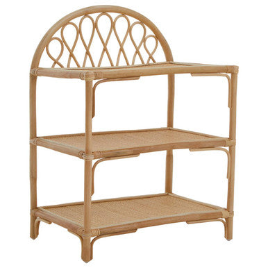 Three Tier Natural Rattan Shelf Unit | Mataram