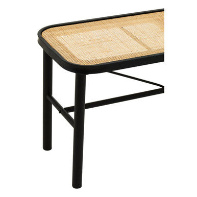 Metal and Rattan Bench | Depok