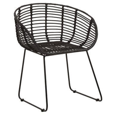 Black Natural Rattan Chair | Lagom