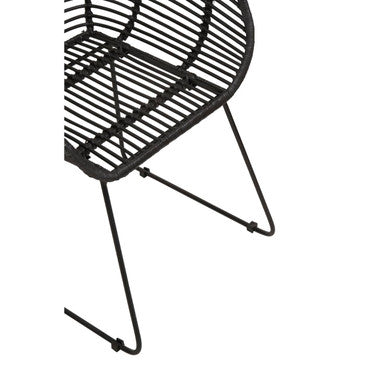 Black Natural Rattan Chair | Lagom