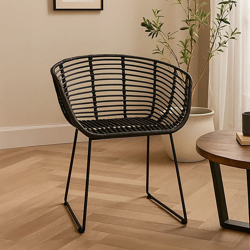 Black Natural Rattan Chair | Lagom
