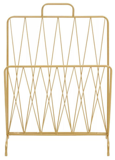 Gold Finish Magazine Rack | Avento