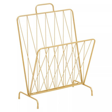Gold Finish Magazine Rack | Avento