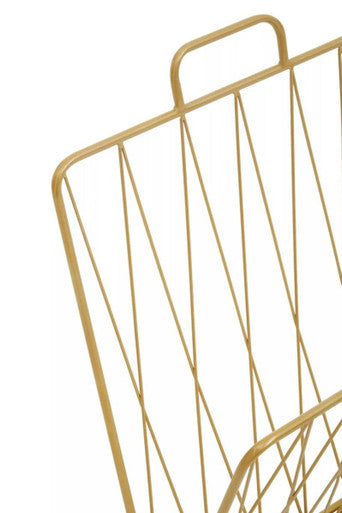 Gold Finish Magazine Rack | Avento