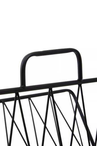 Black Two Pocket Magazine Rack | Avento