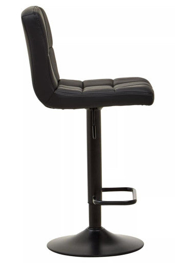 Black Faux Leather Bar Chair | Baina