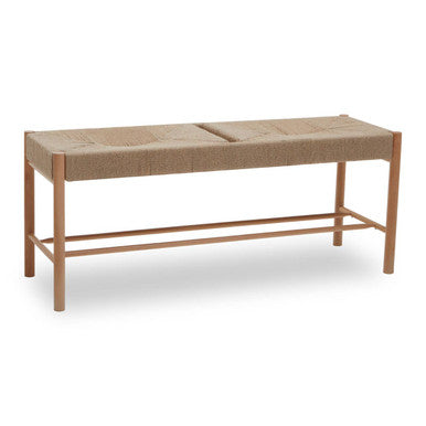 Natural Rope and Beechwood Bench | Bandar