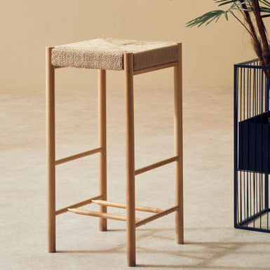 Natural Rope Weave Bar Stool | Bandar