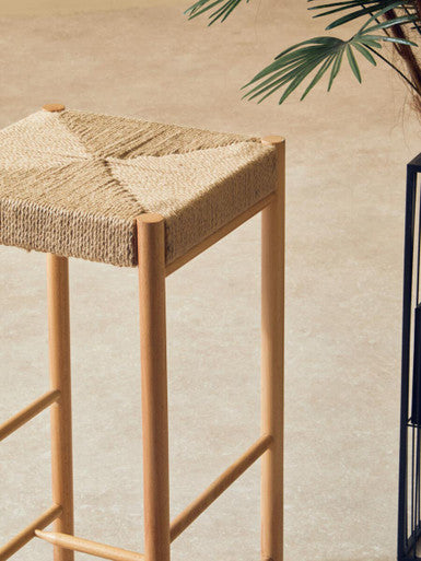 Natural Rope Weave Bar Stool | Bandar