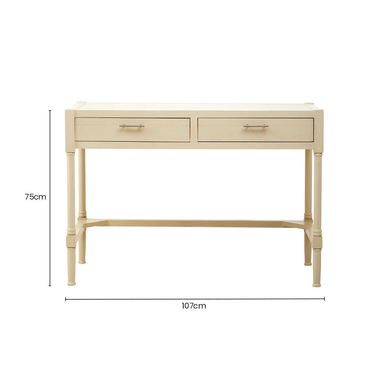 Ivory Desk with 2 Drawers | Heritage