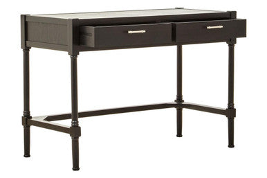 Two Drawer Black Finish Desk | Heritage