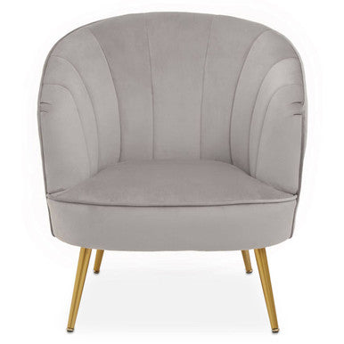 Grey Velvet Chair | Yolanda